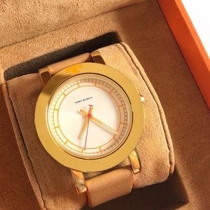 Orange Tory Burch watch